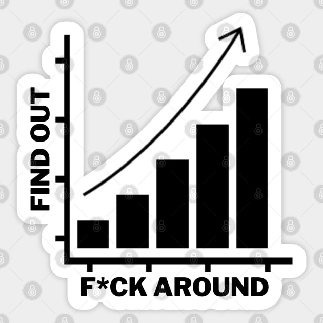 Funny Fuck Around And Find Out Diagram Chart Sticker by Adisa_store